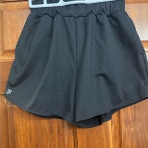 Jo+Jax  Black Relaxed Fit Shorts for Active Comfort